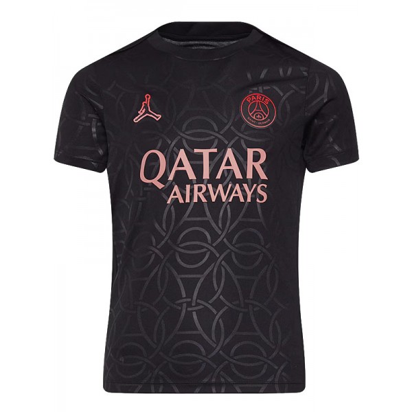 Jordan paris saint-germain maillot de football spécial d'avant-match Academy noir pour adulte uniforme d'entraînement pour homme tenue de sport haut 2025-2026